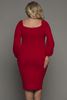Picture of PLUS SIZE RED MIDI DRESS